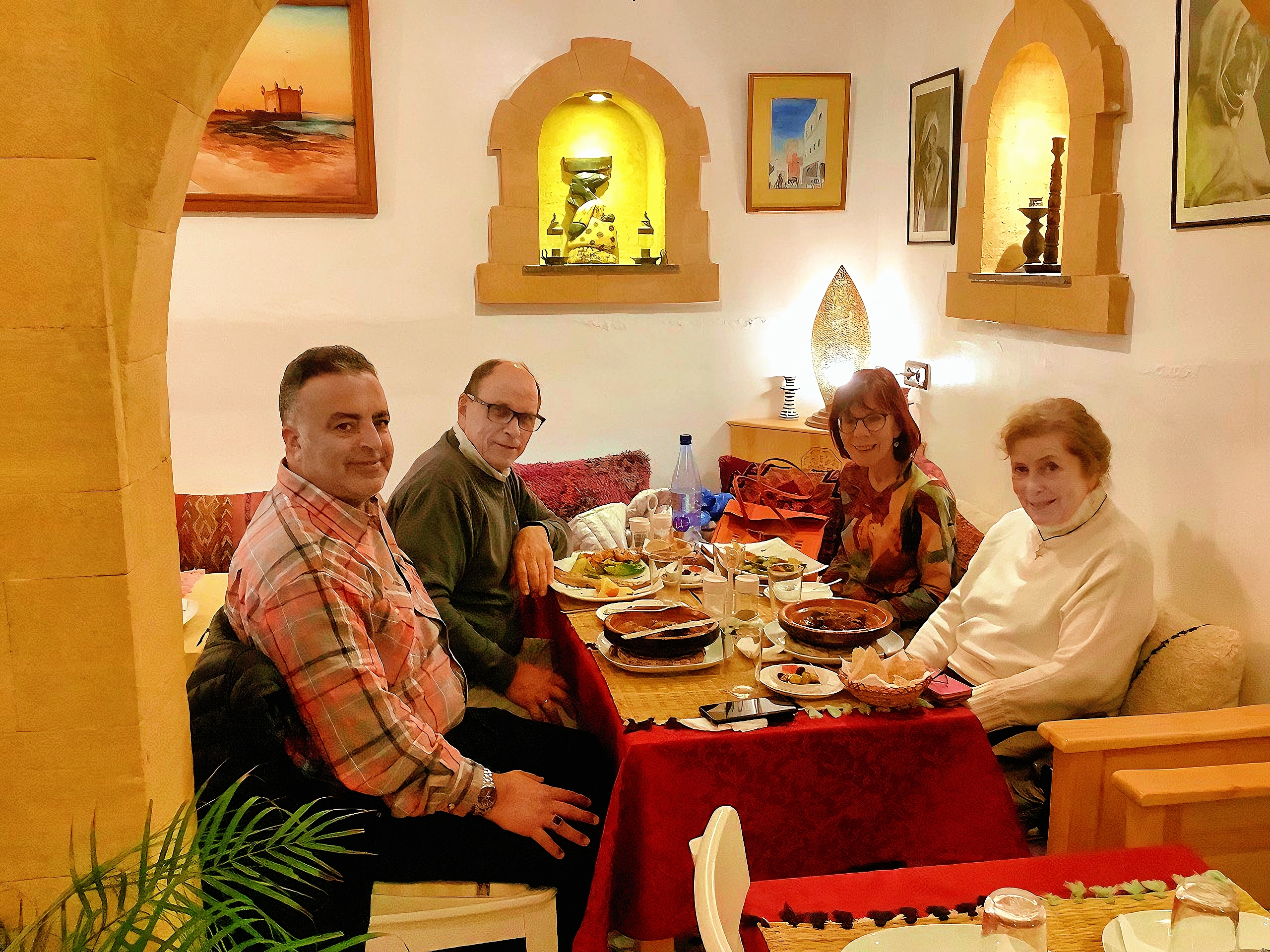 Client with a scenic view