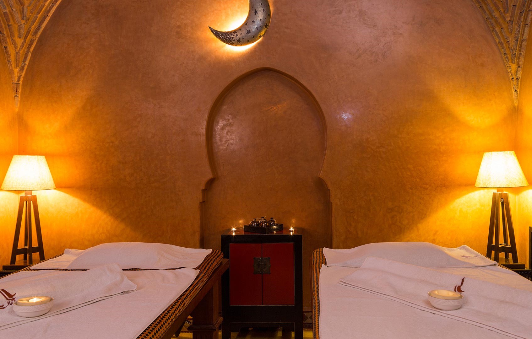 Relaxing at a Moroccan Spa